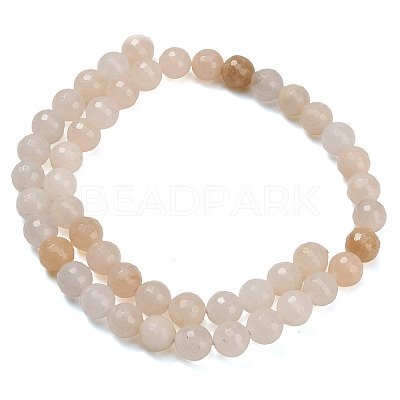 Natural Pink Aventurine Beads Strands G-C280-B05-8mm-1
