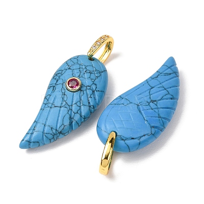 Synthetic Synthetic Turquoise Pendants GG-CBA51ED-02G-05-1