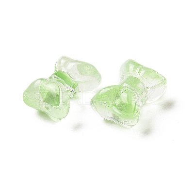 Transparent Spray Painted Glass Beads GLAA-I050-11H-1