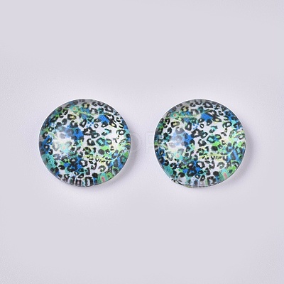 Glass Cabochons LS-GLAA-WH0015-09F-1