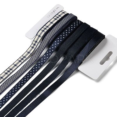 18 Yards 6 Styles Polyester Ribbon SRIB-Q022-E01-1