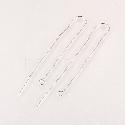 Brass Stud Earring Findings KK-Q735-364P-1