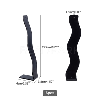 Plastic Hair Clip Displays LS-AJEW-WH00245-25A-1