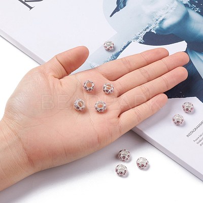 Alloy Rhinestone European Beads CPDL-H999-22-1-1