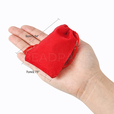 Velvet Cloth Drawstring Bags TP-C001-70X90mm-2-1