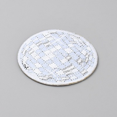 Polyester Iron on/Sew On Patches PATC-WH0022-04C-1
