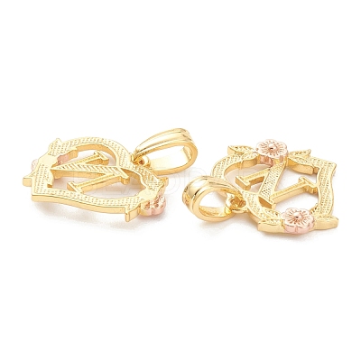 Real 18K Gold Plated Brass  Pendants KK-J042-43G-N-1