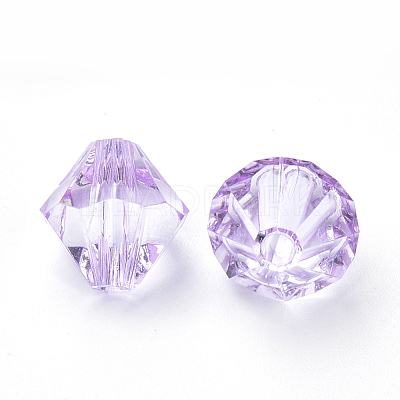Transparent Acrylic Beads TACR-S146-6mm-18-1
