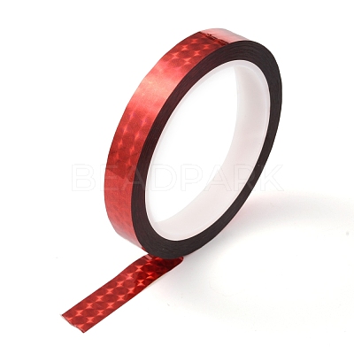 Laser Shining PET Plastic Scrapbook Decorative Adhesive Tapes AJEW-H122-B03-1