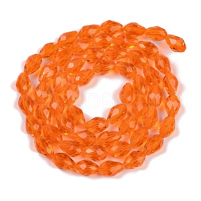 Transparent Glass Beads Strands EGLA-N013-T8mm-D09-1