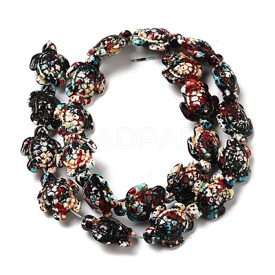 Synthetic Turquoise Dyed Beads Strands G-P507-05F-1