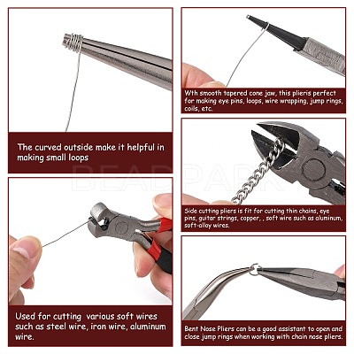 Carbon Steel Jewelry Pliers Sets PT-MSMC001-M3-1