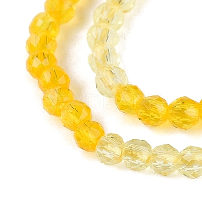 Transparent Glass Beads Strands GLAA-N074-01A-03-1