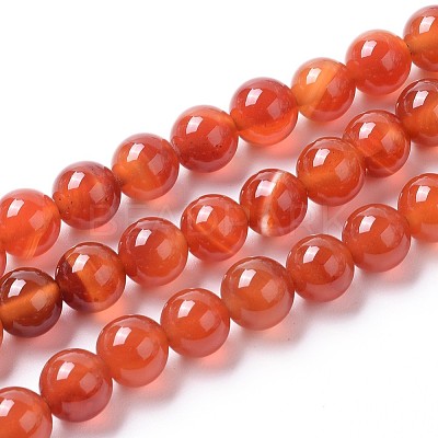 Natural Agate Beads Strands G-I261-B04-8mm-1