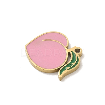 304 Stainless Steel Enamel Charms STAS-I322-84D-G-1