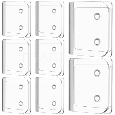 5 Sets Self Adhesive ABS Plastic Shower Curtain Clips DIY-CN0003-12-1