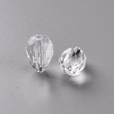Transparent Acrylic Beads TACR-S128-01-1