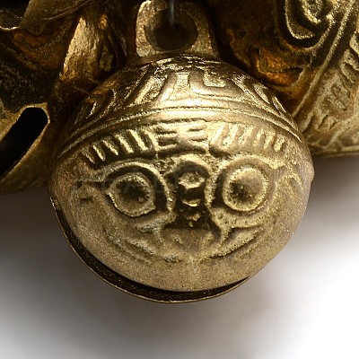 Brass Bell Pendants KKB-A003-20mm-1