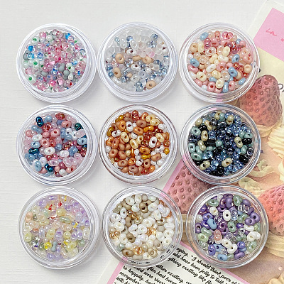 Transparent Glass Seed Beads FIND-U017-18G-1