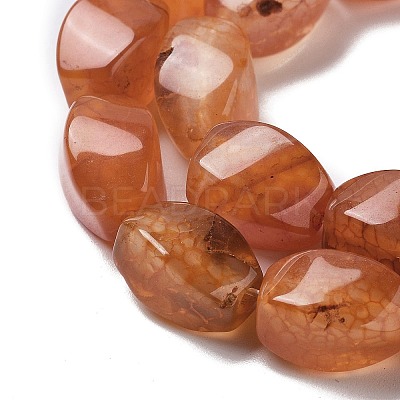 Natural Dragon Veins Agate Beads Strands G-G172-01T-1