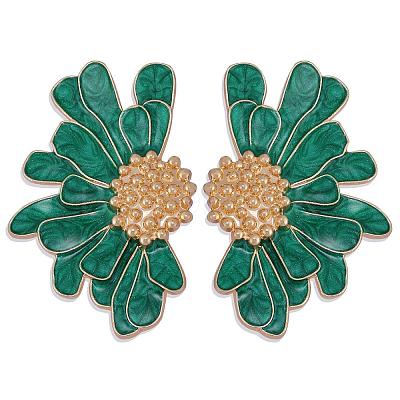 Vintage Flower Stud Earrings for Women JE1095B-1