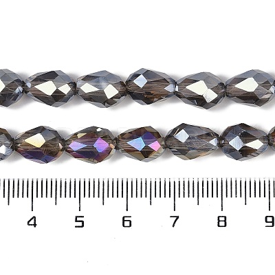 Transparent Electroplate Glass Beads Strands EGLA-N013-T4mm-B27-1