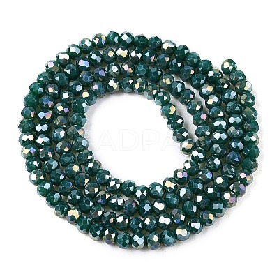Electroplate Glass Beads Strands X-EGLA-A044-P2mm-B09-1