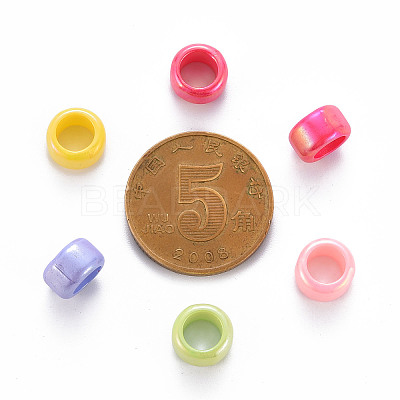 Opaque Acrylic European Beads X-TACR-S153-41I-1