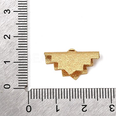 Brass Ribbon Crimp Ends KK-G385-01LG-1