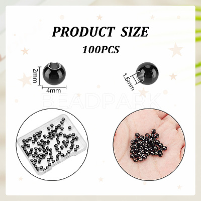 100Pcs 304 Stainless Steel Beads FIND-UN0016-07A-1
