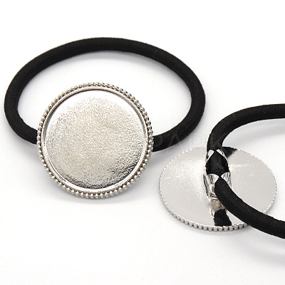 Zinc Alloy Cabochon Settings OHAR-PW0001-235P-1