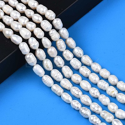 Natural Cultured Freshwater Pearl Beads Strands LS-PEAR-N012-07A-1