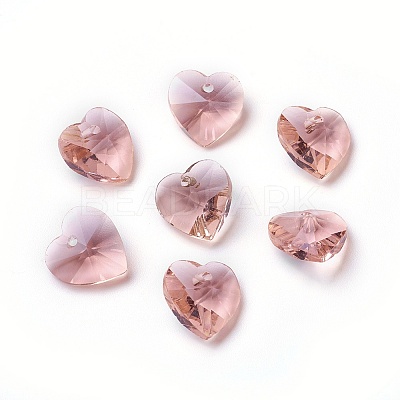 Romantic Valentines Ideas Glass Charms LS-G030V14mm-34-1