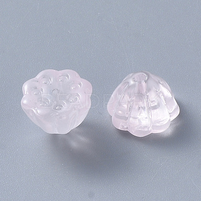 Transparent Baking Paint Glass Beads DGLA-T002-08C-1