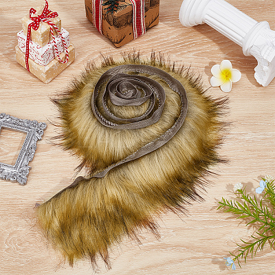 1M Acrylic Fiber Faux Fur Ribbon OCOR-BC0009-20A-1