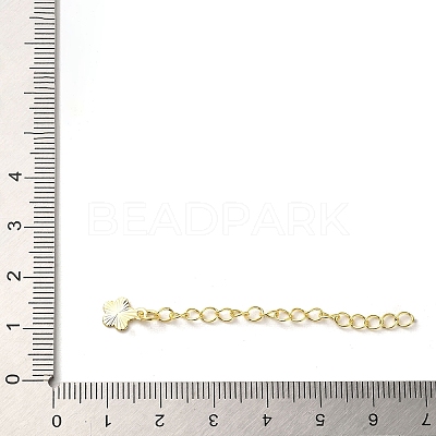 Rack Plating Brass Curb Chain Extender KK-Q807-15G-1