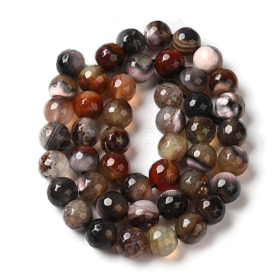 Dyed & Heated Natural Fire Crackle Agate Beads Strands G-P539-B01-04-1