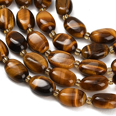 Natural Tiger Eye Beads Strands GG-CBA5B6F-D01-01-1
