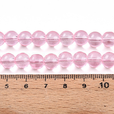 Baking Paint Transparent Glass Beads X1-DGLA-N006-8mm-01-1
