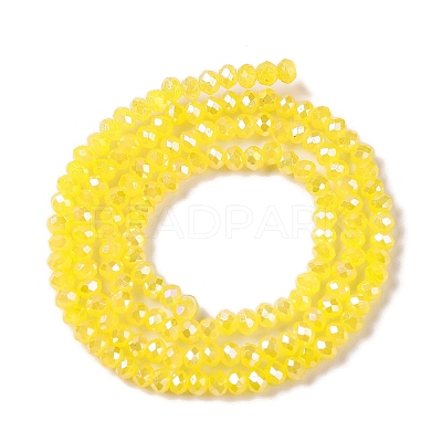 Baking Electroplate Glass Beads Strands DGLA-A039-J2MM-B23-1