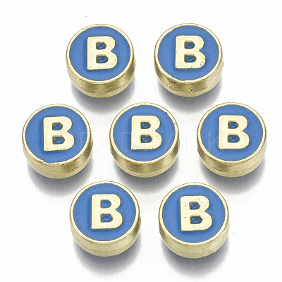 Alloy Enamel Beads X-ENAM-S122-028B-NR-1