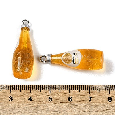 Transparent Resin Pendants RESI-D074-03C-1