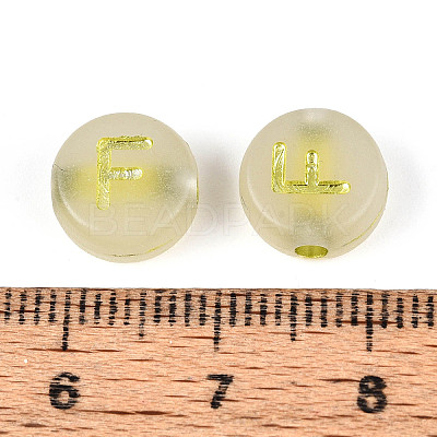 Luminous Frosted Acrylic Beads FACR-T008-02F-1