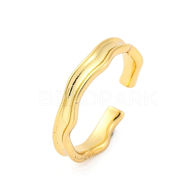 Brass Cuff Rings for Women RJEW-H248-03G-1