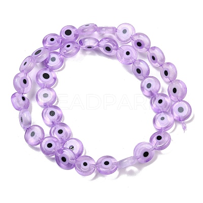 Handmade Evil Eye Lampwork Beads Strands LAMP-G164-10C-02-1
