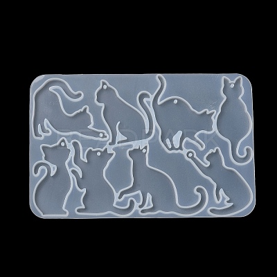 Cat Shape DIY Pendant Silhouette Silicone Molds SIL-F010-01-1