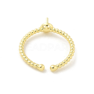 Brass Cup Peg Open Cuff Ring Settings LS-KK-G518-02G-02-1