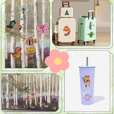 1Set Animal DIY Diamond Painting Kits DIY-SC0025-68A-1