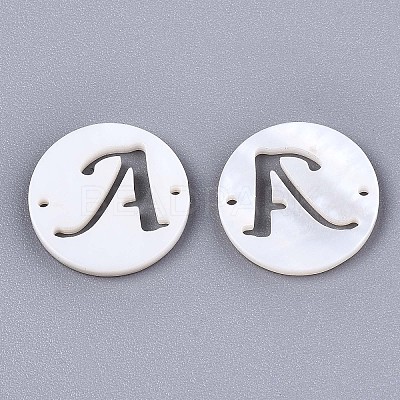 Natural Freshwater Shell Links Connectors SHEL-S276-120A-1