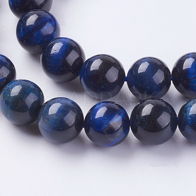 Natural Tiger Eye Beads Strands G-G544-10mm-04-1